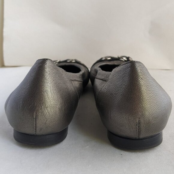 AGL Cap Toe Ballet Flat EU 40.5 Bronze Brown Attilio Giusti Leombruni - Picture 5 of 10